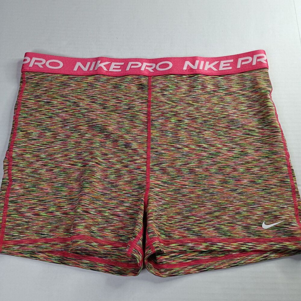 NWT Nike Women's 2XL XXL Pro 3'' Athletic Training Shorts Multi HJ6348-629 New